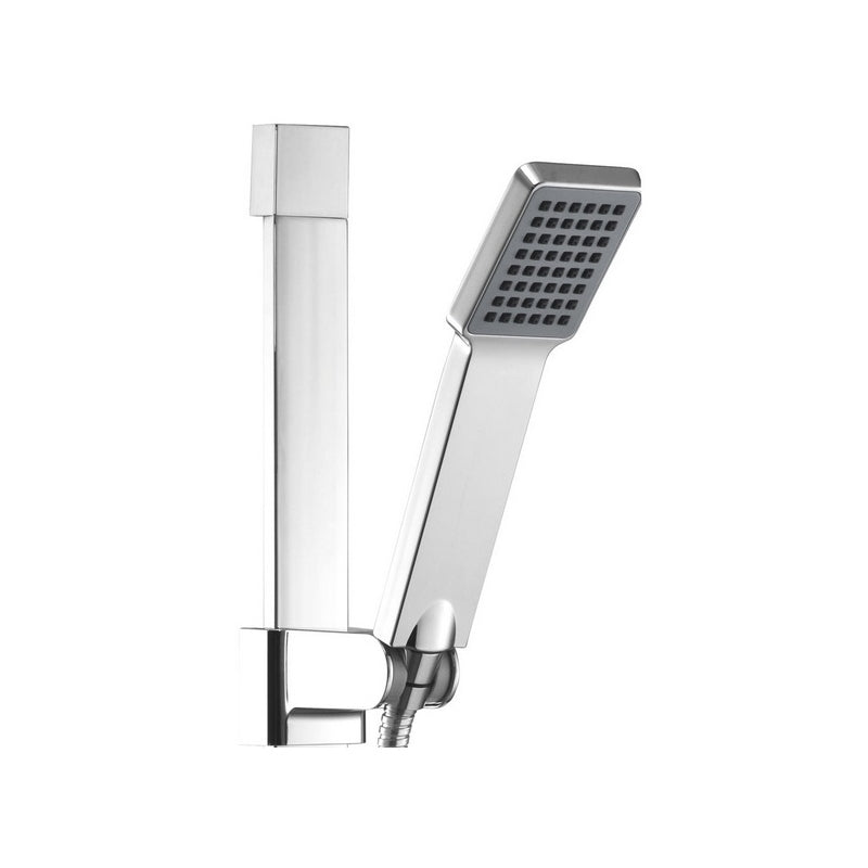 Set dus Ferro Quadro, cu bara de 80 cm si cap dus mobil, crom - N110