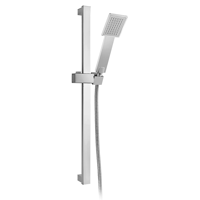 Set dus Ferro Sinus, cu bara, suport culisant si furtun, crom - N170B