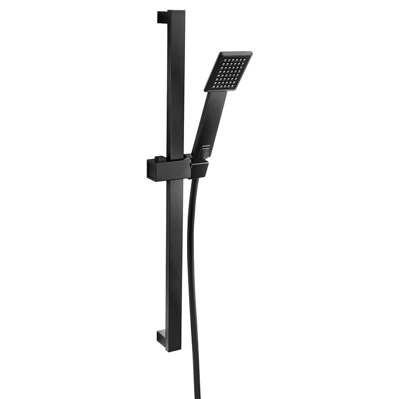 Set dus Ferro Phila, cu bara, suport culisant si furtun, negru mat - N170BL-B