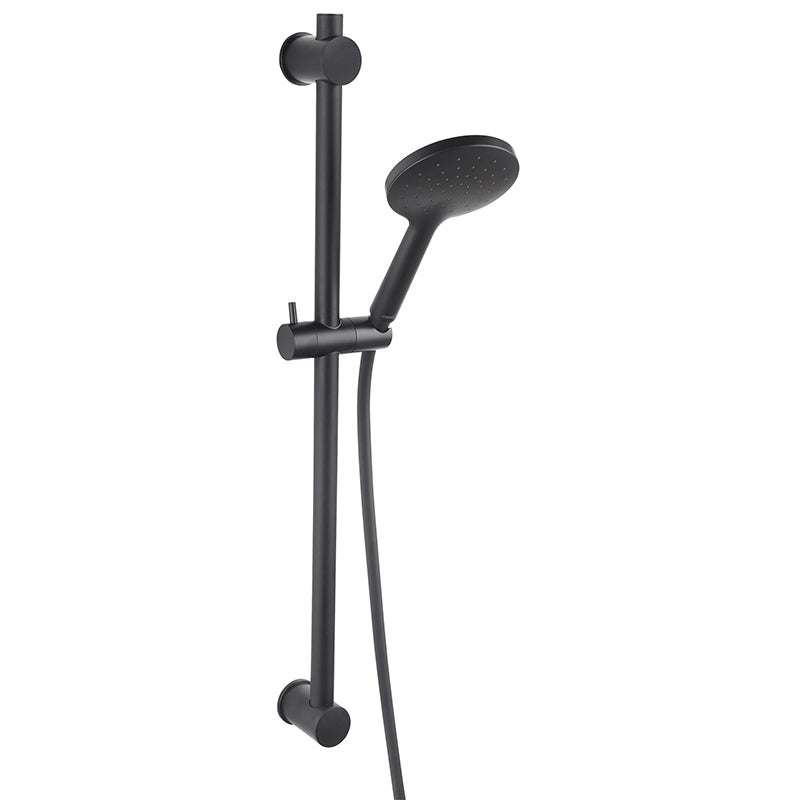 Set dus Ferro Phila, cu bara 70 cm, suport culisant si furtun, negru mat - N375BL-B