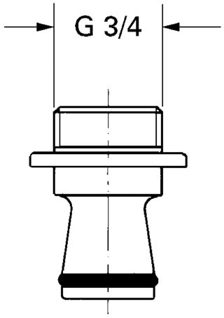Niplu conectare 3/4" Grohe-12037000