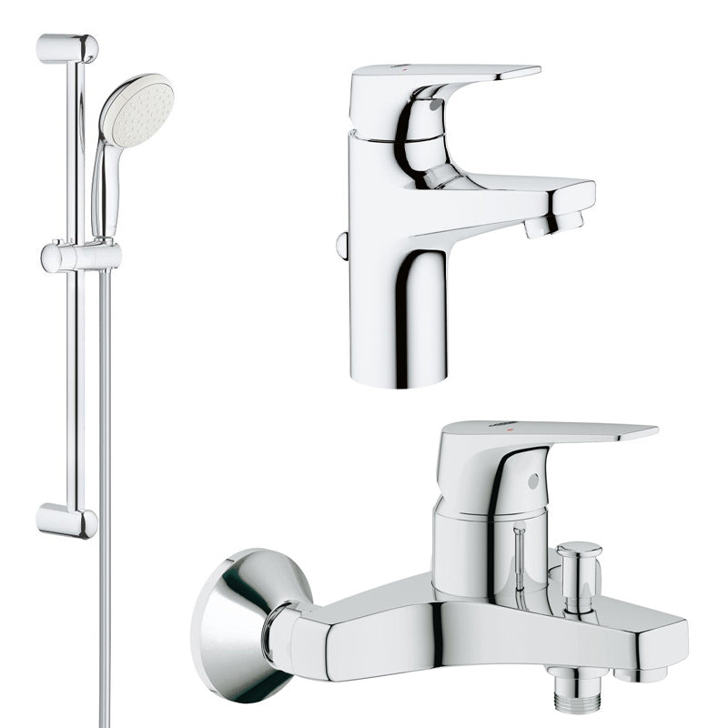 Pachet  baterii baie 3 in 1 Grohe Bauflow S (23751000,23756000, 27853003).