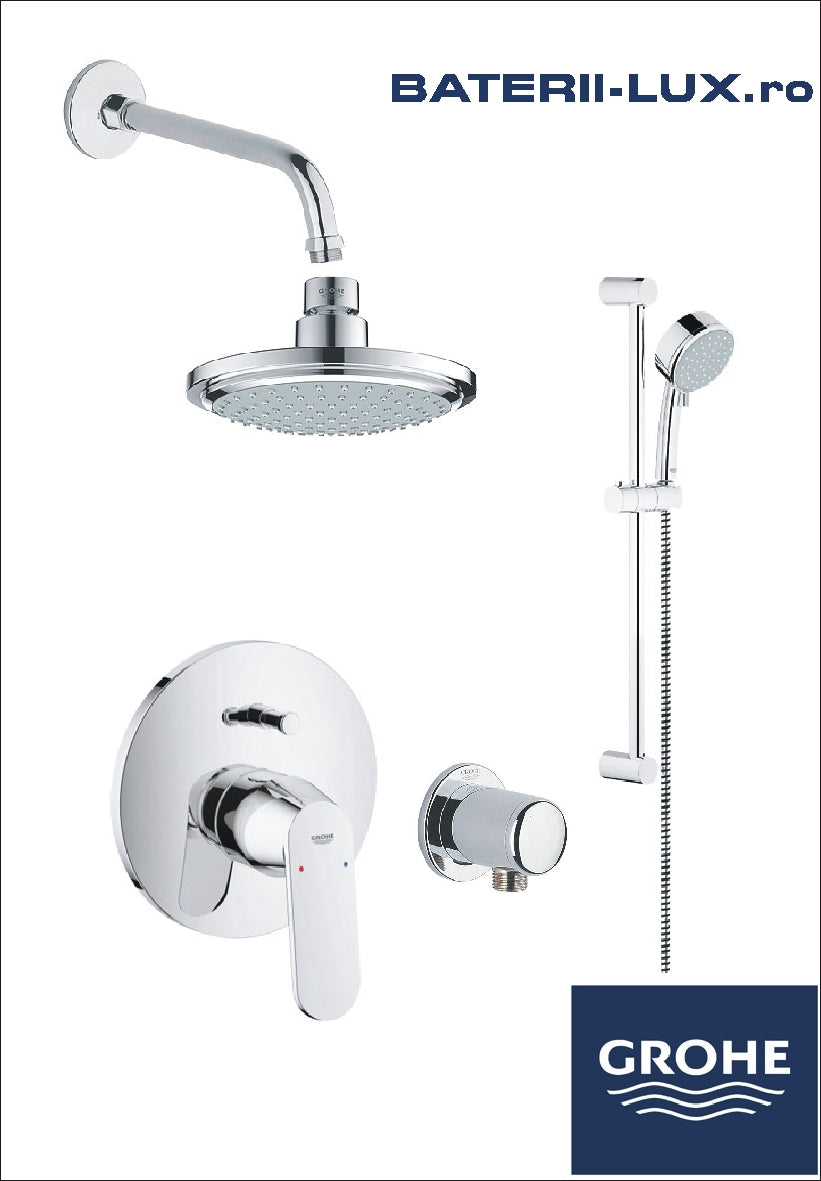 Set baterii baie montaj incastrat Grohe Eurosmart Cosmo