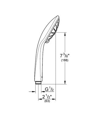 Para de dus Euphoria Massage - Grohe-27239000