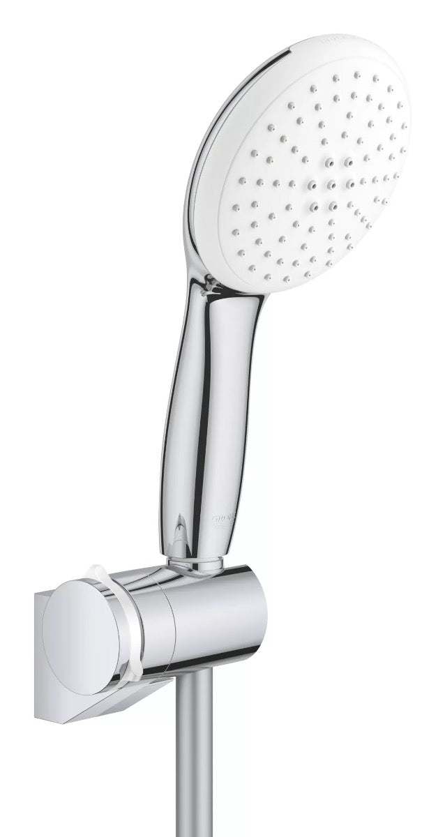 Set de dus Grohe Tempesta 110, universala, 2 functii, 110 mm, suport pivotant/furtun, crom-27601003