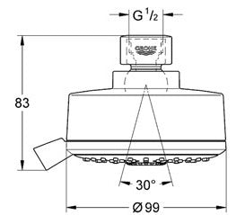 Para dus fix Grohe New Tempesta Cosmopolitan-27591000