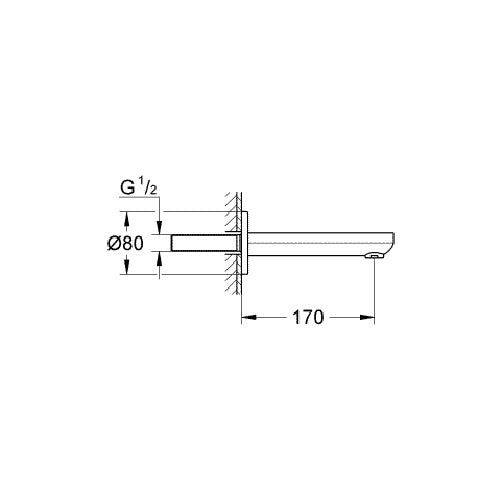 Pipa cada Grohe Eurosmart Cosmopolitan - 13261000