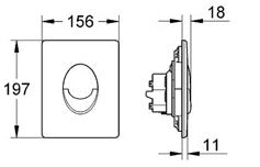 Placa actionare wc Grohe Skate Air-38505000