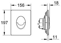 Placa actionare WC Grohe Skate Air culoare alb-38505SH0