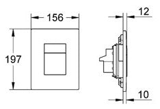 Placa actionare WC Grohe Skate Cosmopolitan-crom lucios  - 38732000