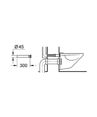 Prelungire- negru - Grohe-37105K00
