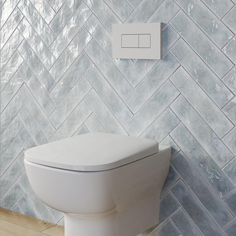 Placa de actionare WC Ideal Standard Solea P2, dubla spalare, 230 x 146 mm, alb - R0110AC