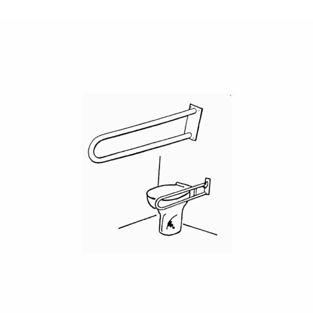Bara sustinere dublu Ferro Metalia Help 55 cm, alb - R6655.11