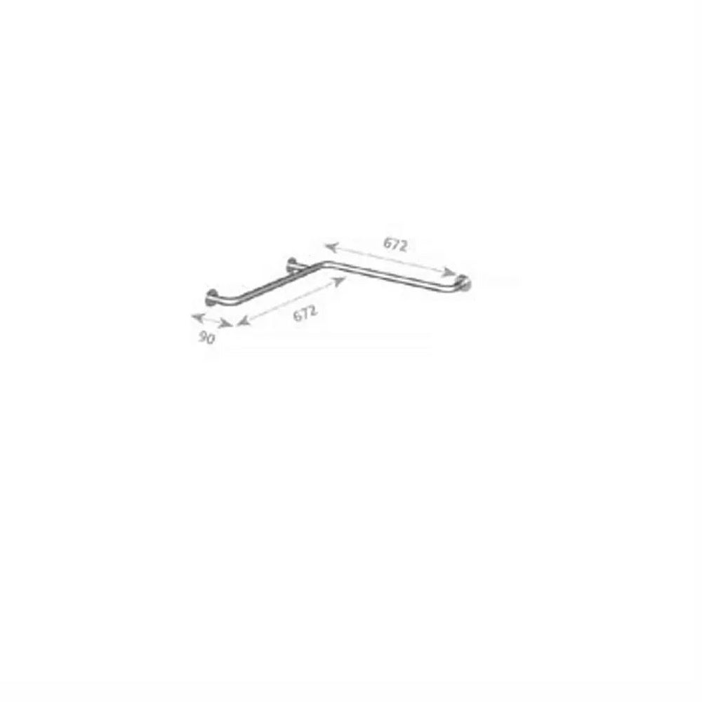 Bara sustinere dublu Ferro Metalia Help 57, cm alb - R6690.11
