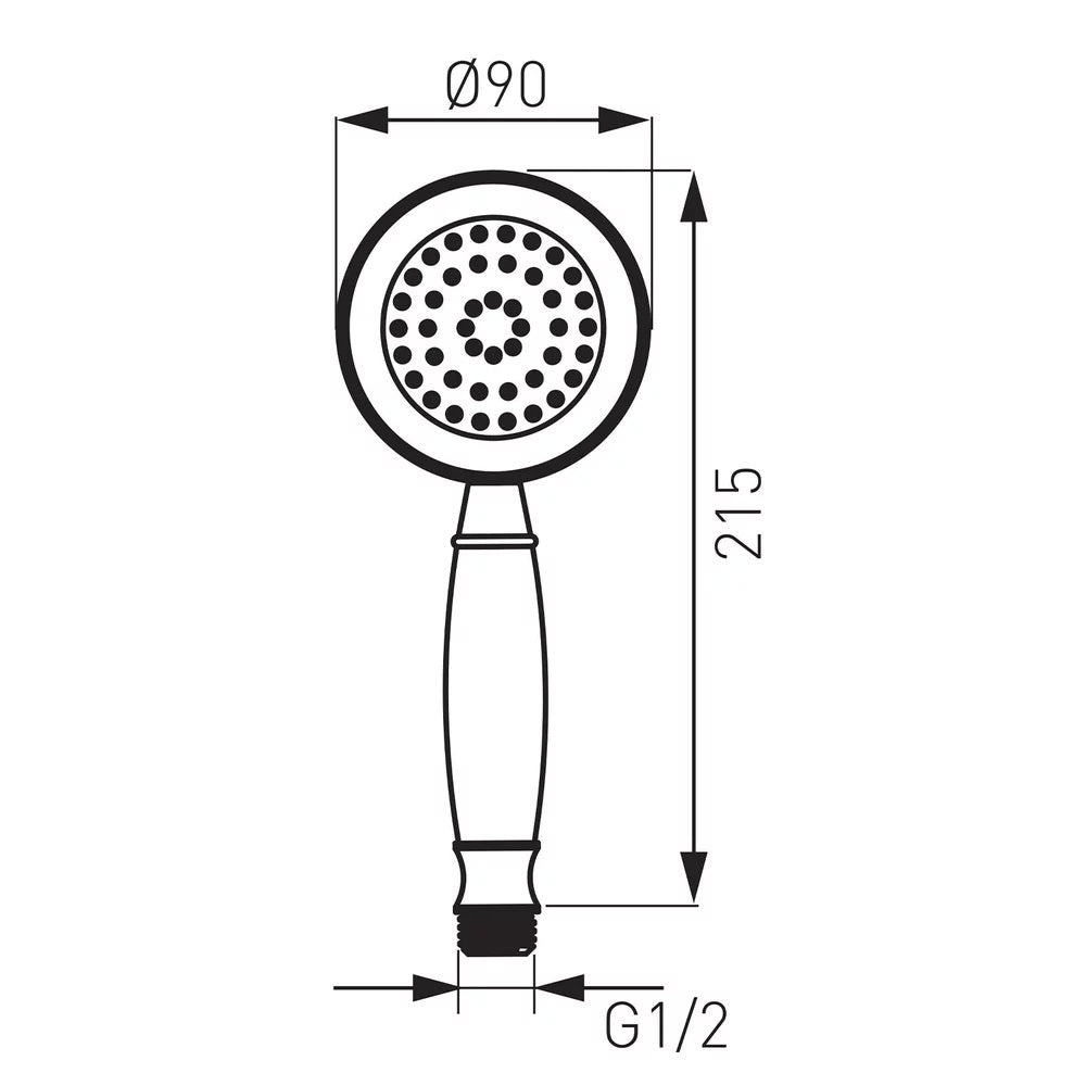 Para dus Ferro Retro 1 jet, crom - S160