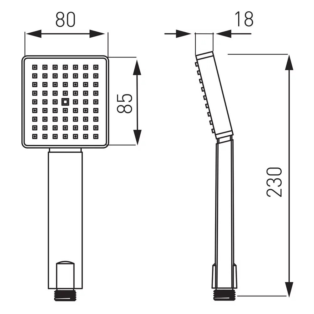 Para dus Ferro Amigo VerdeLine, 1 jet, crom - S190VL-B