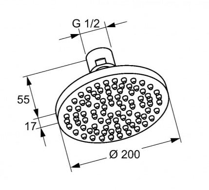 Set baterii montaj incastrat, doi consumatori, Kludi 7 in 1, palarie 200mm, baterie lavoar-44KL0950