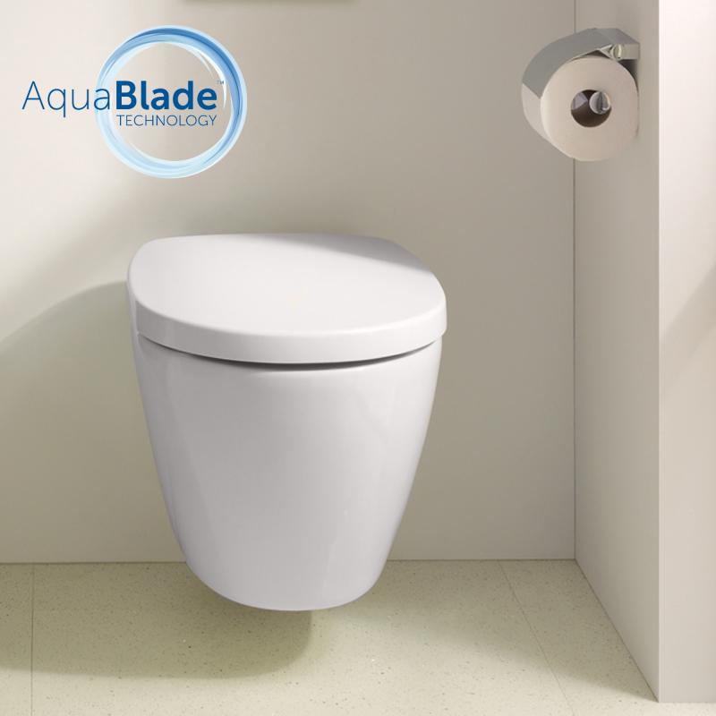 Vas wc Ideal Standard Connect Aquablade, montare pe podea, alb - E042901