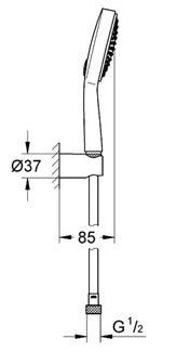 Set de dus Grohe Power&Soul® Cosmopolitan 115-27838000