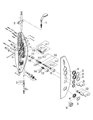 Set dus Aquatower 2000 - Grohe