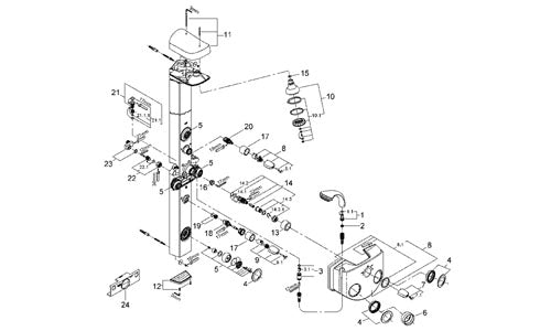 Set dus Aquatower 3000 1/2" - Grohe