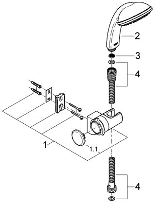 Set dus Tempesta Duo - Grohe
