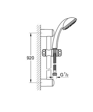 Set dus Tempesta Mono 1/2" - Grohe