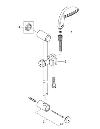 Set dus Tempesta Mono 1/2" - Grohe
