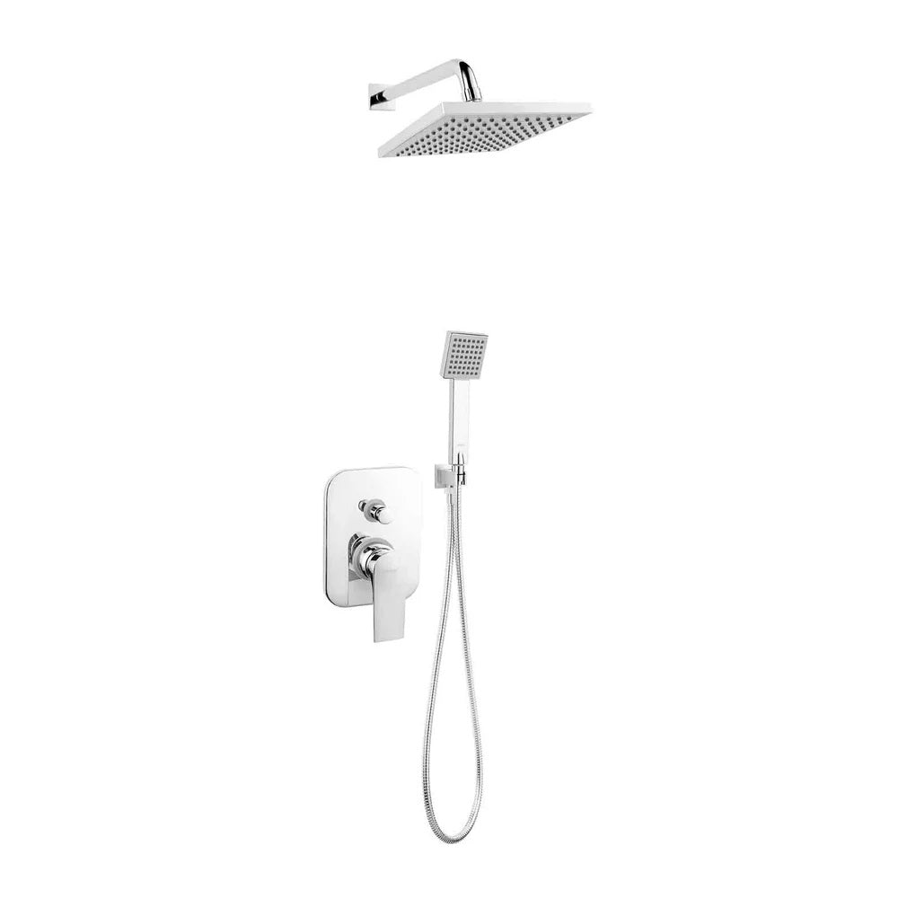 Sistem dus incastrat Ferro Square, crom - SET-SQ1-P