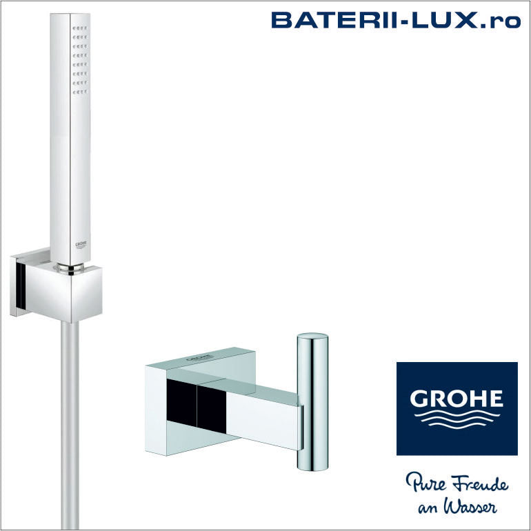 Set dus + agatatoare prosop Grohe Eurocube 