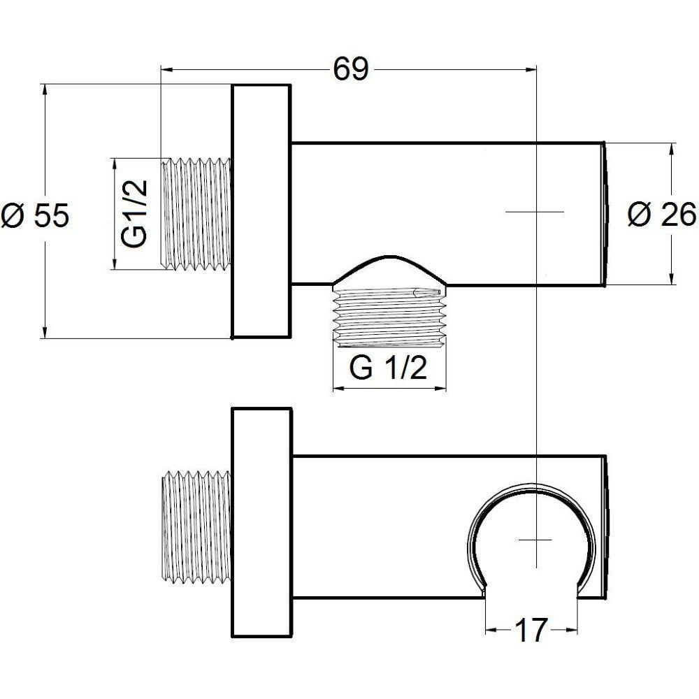 Sistem dus montaj incastrat Kludi Bozz, palarie 200mm, corp incastrat inclus-386300576