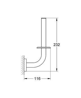 Suport rezerva pentru hartie igienica Essentials Grohe-40385001
