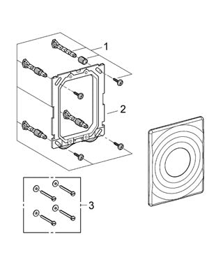 Surf - Placa actionare WC- alb - Grohe