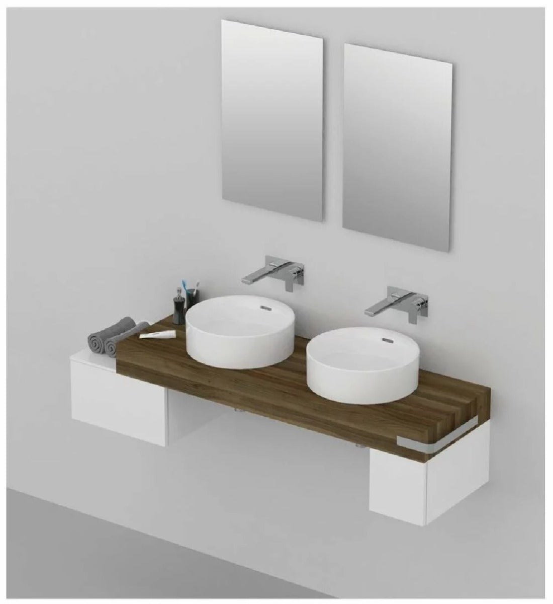 Lavoar tip bol Ideal Standard Strada II, 38x38cm, montare pe blat, alb - T292901