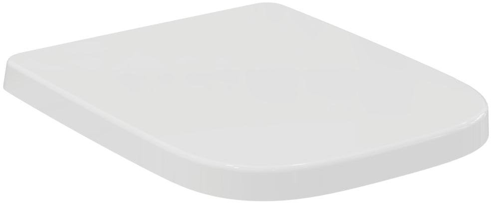 Capac WC Ideal Standard i.life A Square cu inchidere lenta, alb - T453101