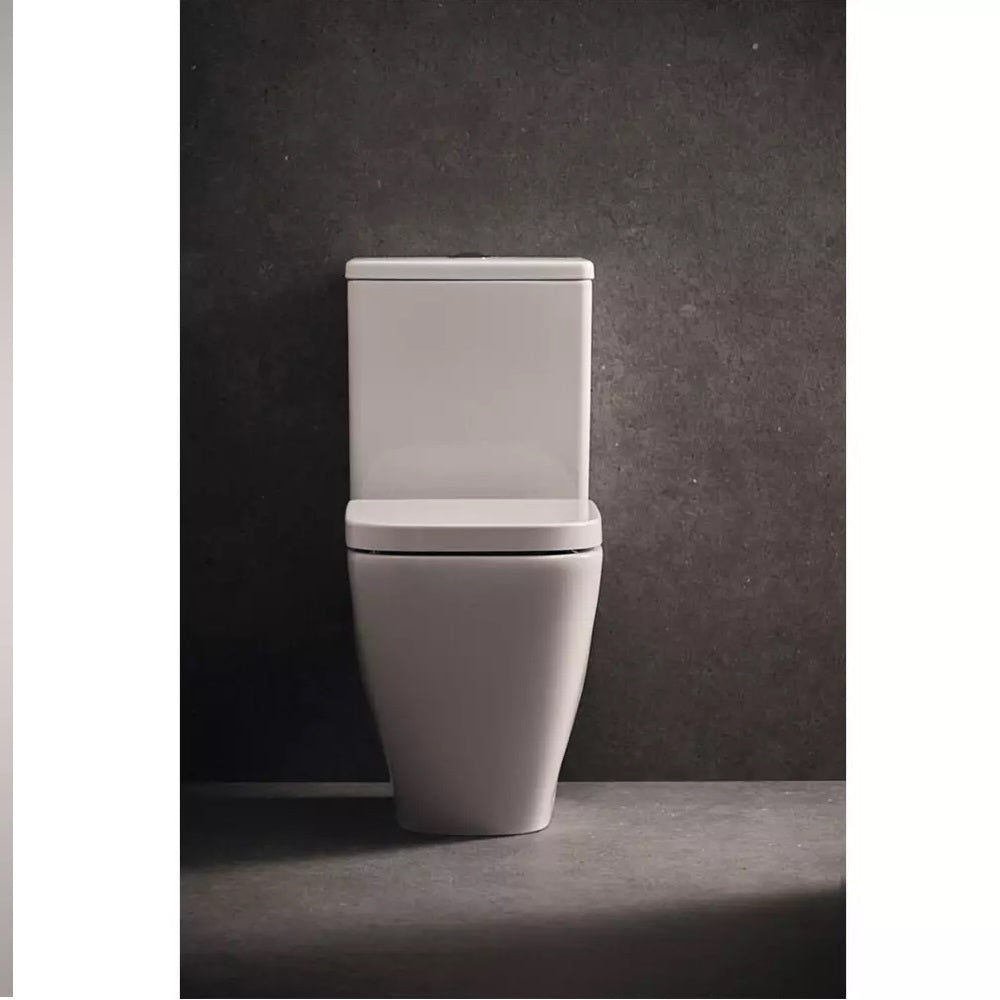 Vas WC pe pardoseala Ideal Standard I.life S, Compact rimless, alb - T459601
