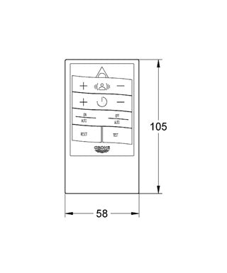 Telecomanda infra-rosu Grohe pentru bateriile cu senzor-36206000