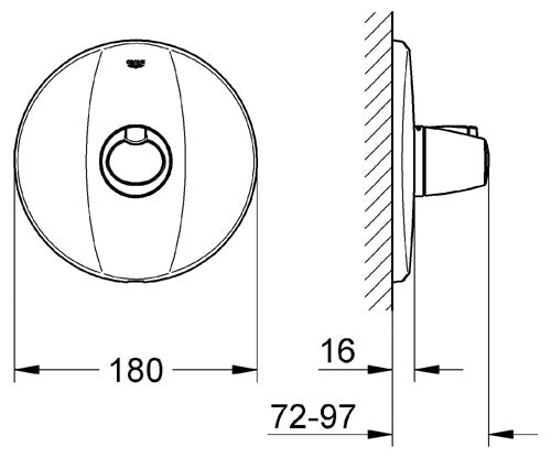Termostat central Grohtherm 3000 Grohe-19250000