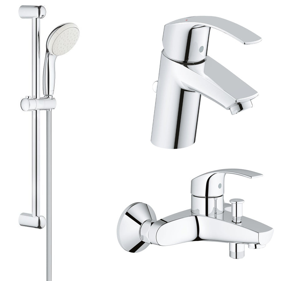 Pachet promo 3in1 baterii baie Grohe Eurosmart marimea S (33265002,33300002,27853001)