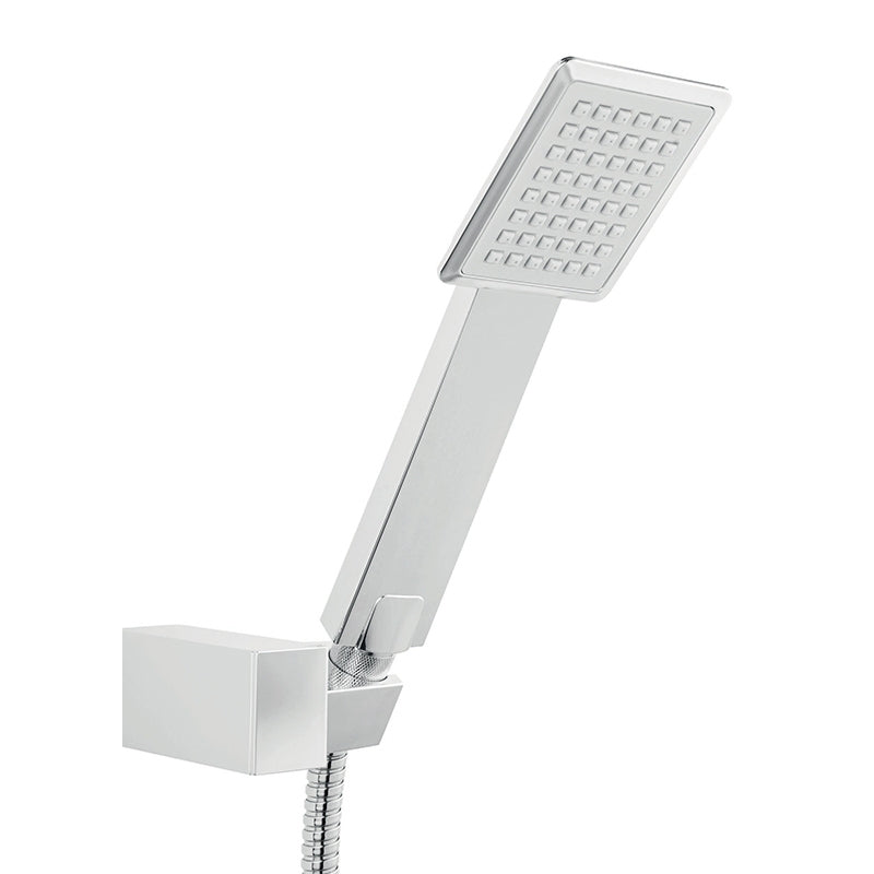 Set de dus Ferro Sinus, suport si furtun, crom - U170B