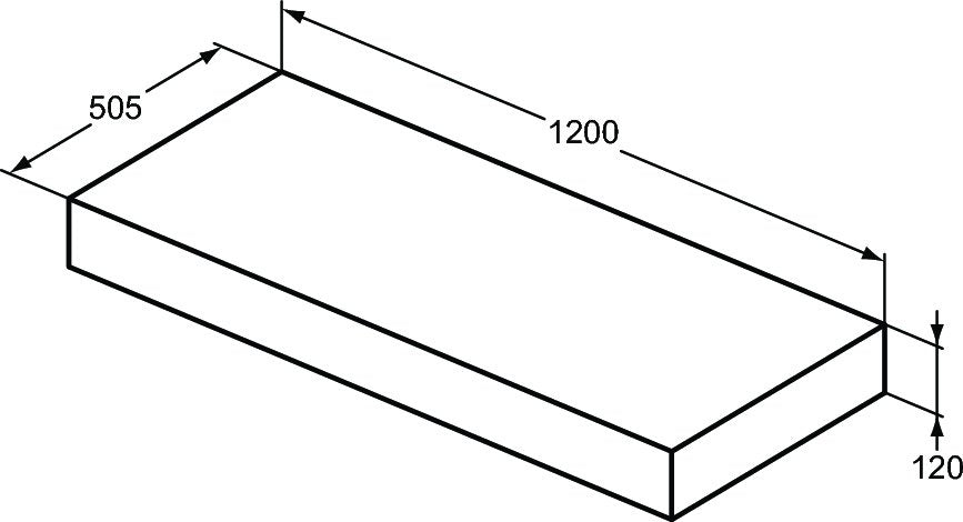 Suport pentru lavoar Ideal Standard Adapto, gri pietris - U8409FX