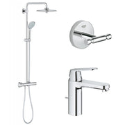 Pachet: Coloana dus Grohe Euphoria 260-27296002, Baterie lavoar Eurosmart Cosmpolitan-32825000, Agatatoare baie Grohe Baucosmo-40461001