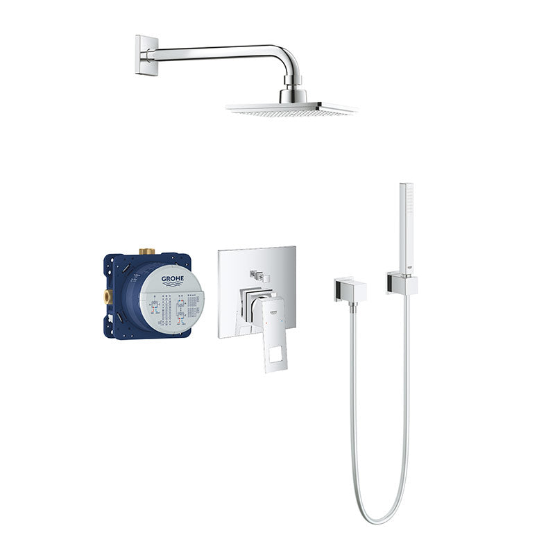 Sistem dus montaj incastrat Grohe Cube Perfect shower,para dus patrata 15 cm ,corp incastrat inclus