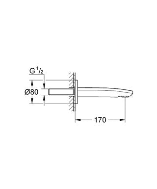 Brat cada Grohe Eurostyle Cosmopolitan - 13276002