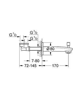 Brat cada Eurostyle Cosmopolitan Grohe-13277002