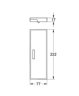 Tavita dus Grohe Eurocube-18541000