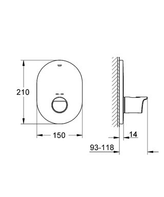 Baterie centrala termostatata Grohe Grohtherm 2000 New cod-19352001