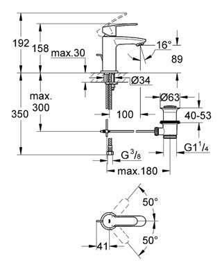 Baterie monocomanda 1/2 Eurostyle Cosmopolitan Grohe - 23037002