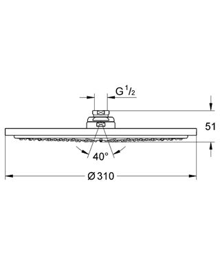 Dus fix Grohe Rainshower® Cosmopolitan 310-27477000