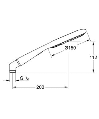 Para dus Grohe Rainshower® Icon 150-27636000